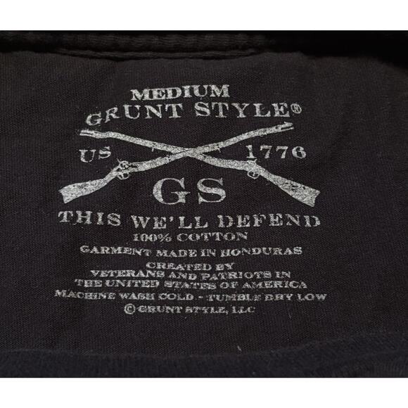 Grunt Style Black Blue Navy Skull X-Ray Graphic Short Sleeve Shirt Men's Medium - Picture 3 of 5